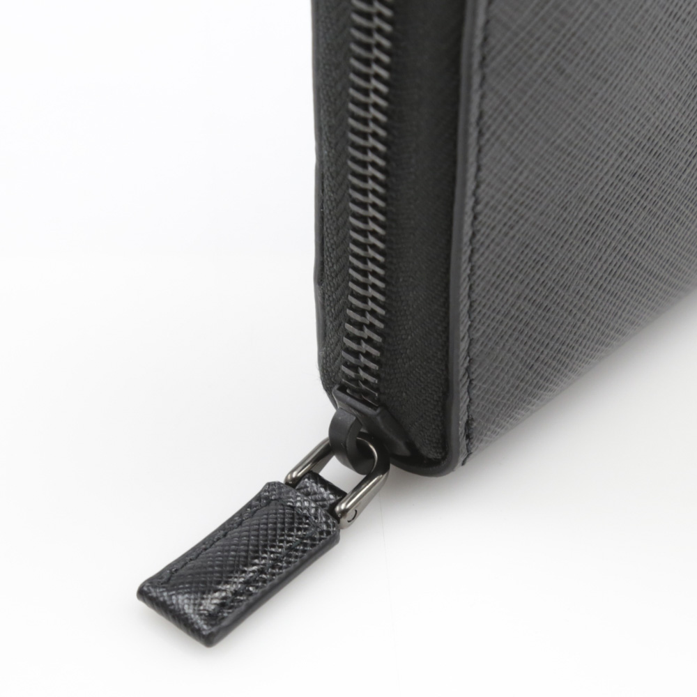 プラダ PRADA 長財布 SAF.METAL メンズ ラウンド/NERO 2ML317