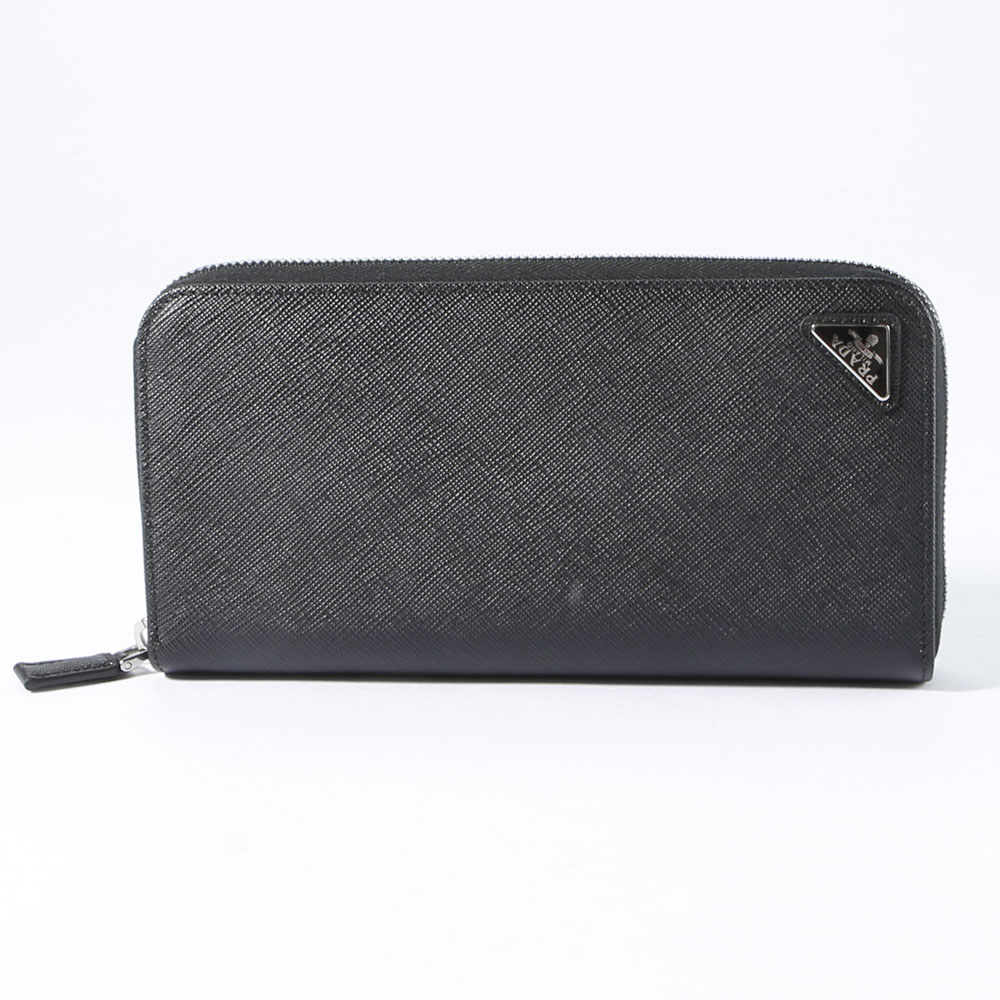 プラダ PRADA 長財布 SAFFIANO TRIANGOLO ラウンド/NERO 2ML317-QHH【FITHOUSE ONLINE SHOP】