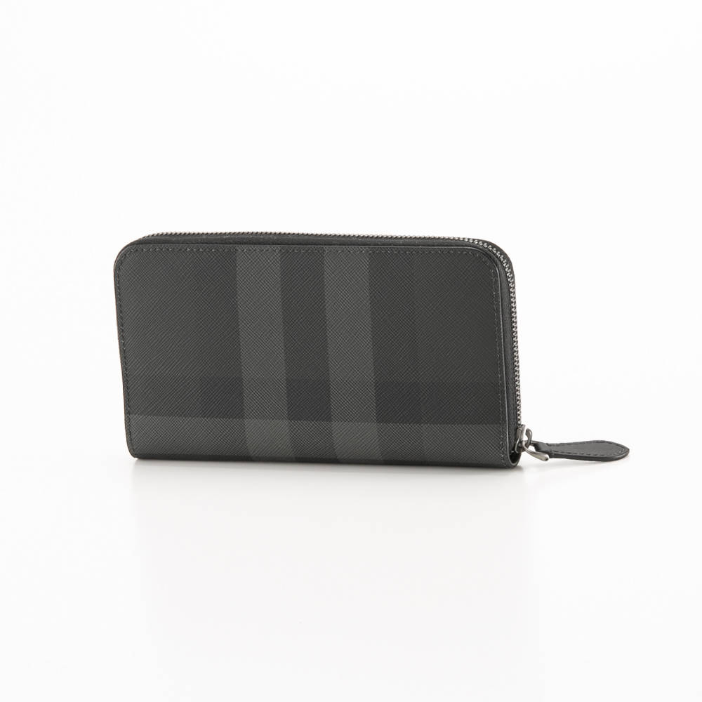 バーバリー BURBERRY 長財布 チャコールチェック&レザー ラウンド 8070254【FITHOUSE ONLINE SHOP】