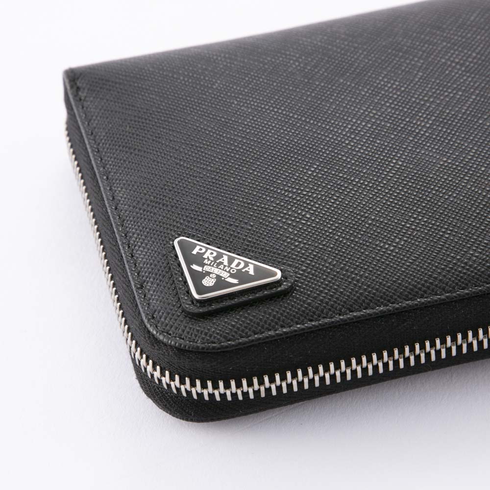 プラダ PRADA SAFFIANO TRIANGOLO サフィアーノ トライアングル ラウンド長財布 2ML317 QHH【FITHOUSE ONLINE SHOP】