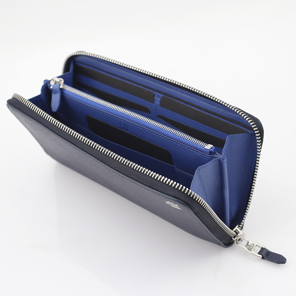 【10％OFFクーポン対象商品】ＤＵＮＨＩＬＬ DUN･17S CADOGAN-BOURD ラウンド長財布 L2W218N/NAVY-L.BL/71 ネイビーブルー【FITHOUSE ONLINE SHOP】