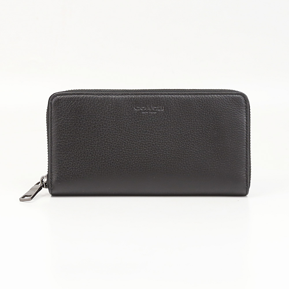 COACH コーチ レザーラウンド長+KRｷﾞﾌﾄｾｯﾄ F58928/BLK ブラック【FITHOUSE ONLINE SHOP】