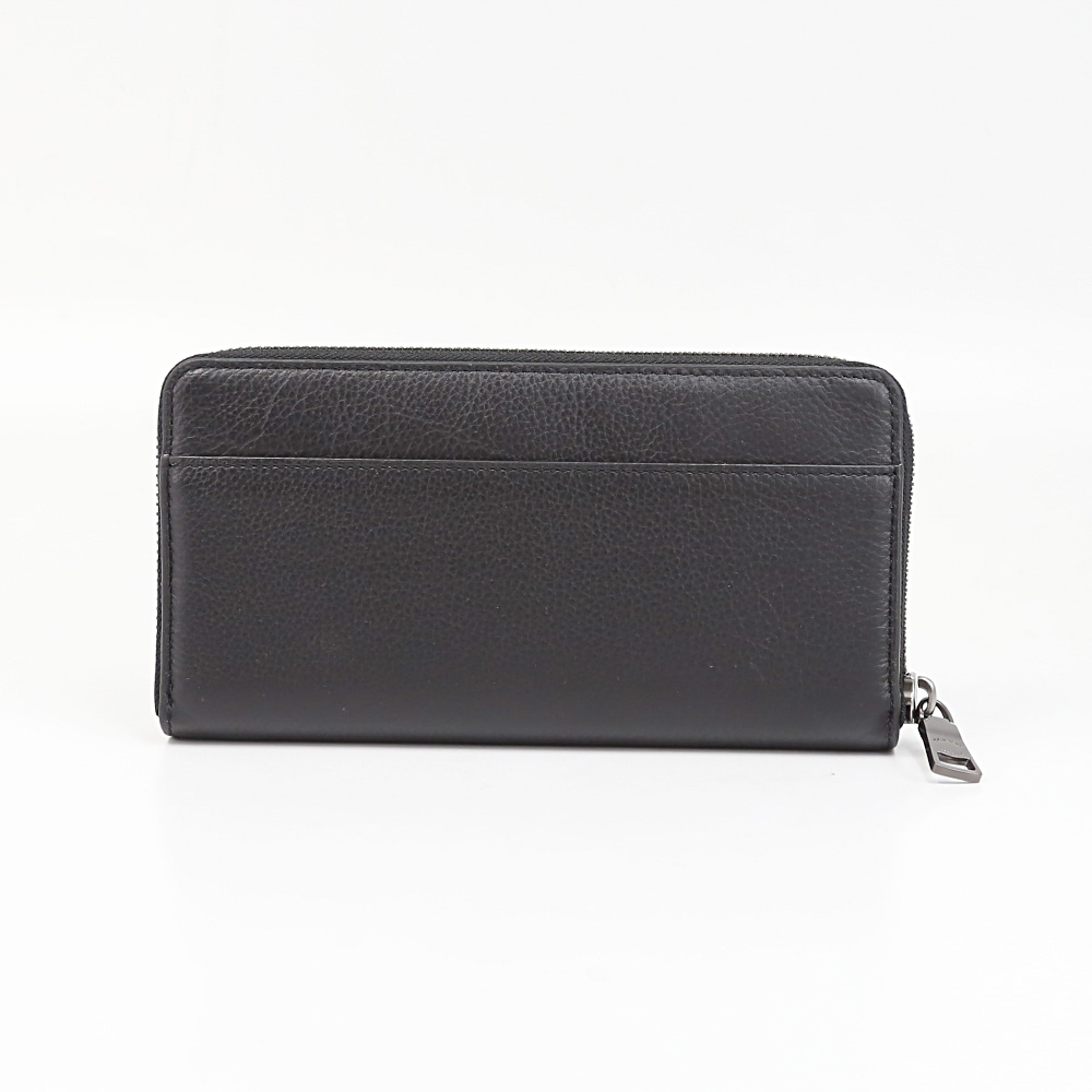 COACH コーチ レザーラウンド長+KRｷﾞﾌﾄｾｯﾄ F58928/BLK ブラック【FITHOUSE ONLINE SHOP】