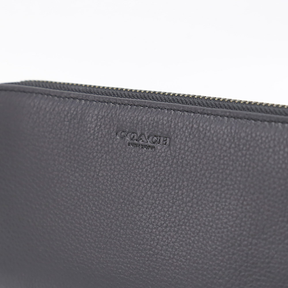 COACH コーチ レザーラウンド長+KRｷﾞﾌﾄｾｯﾄ F58928/BLK ブラック【FITHOUSE ONLINE SHOP】