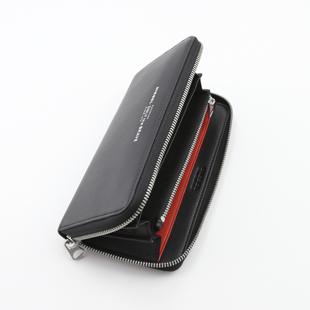 DIESEL ディーゼル READYTOSTAR/24ZIPラウンド長財布 X05591PR400/H2691 ブラック／コンビ【FITHOUSE ONLINE SHOP】