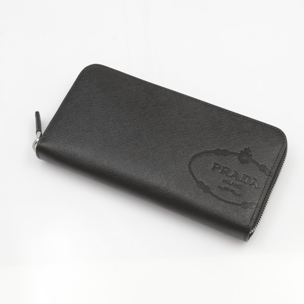 プラダ PRADA ラウンド長財布 SAF.PRINTラウンド長/NERO 2ML317-2MB8