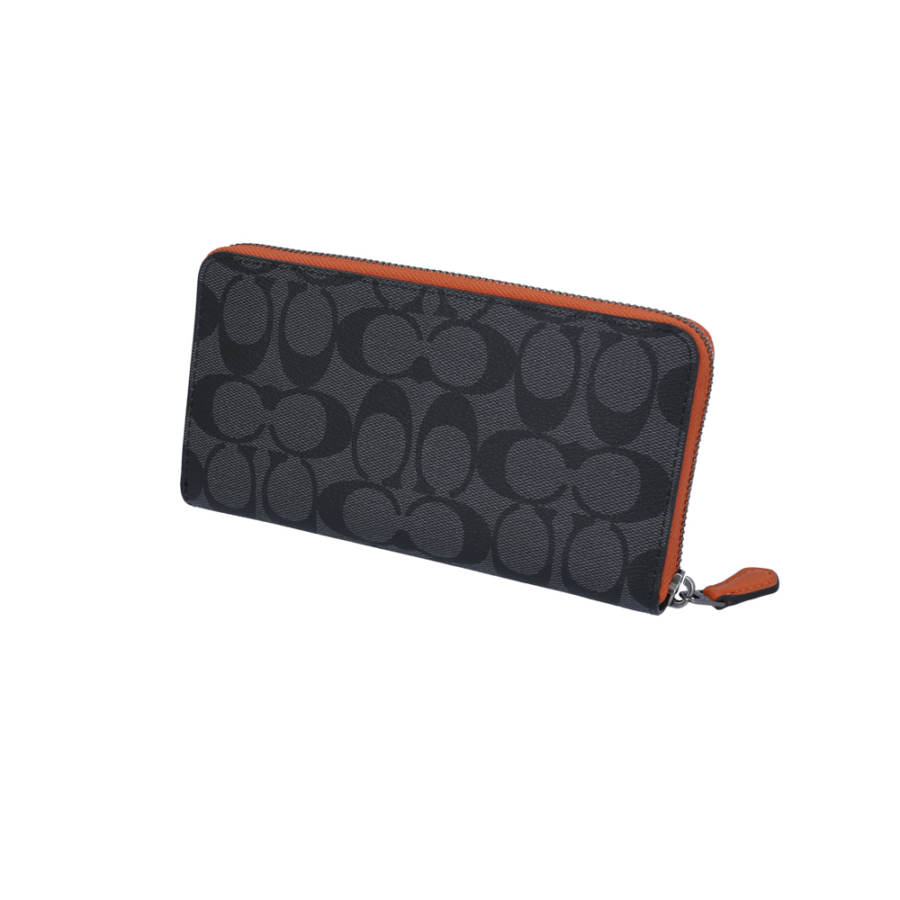 COACH 　財布 コーチアウトレット COACH OUTLET 長財布 カラーブラックシグネチャー