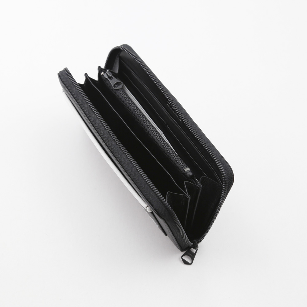 ディーゼル DIESEL 長財布 PROF.LEE 24ZIPラウンド X05855P1508 H1532 ブラック／ホワイト【FITHOUSE ONLINE SHOP】