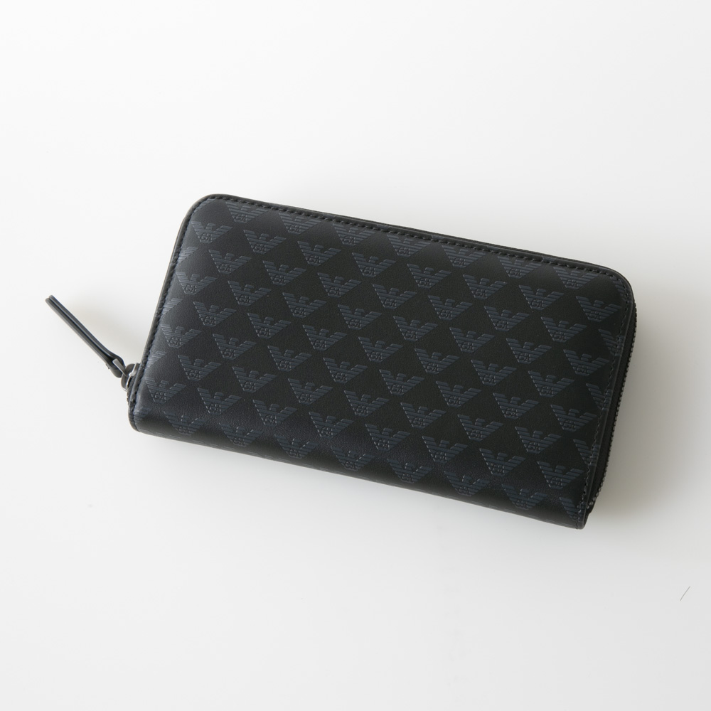 エンポリオアルマーニ EMPORIO ARMANI 長財布 PVCレザーカーフマーク柄ラウンド YEME49YTO2J【FITHOUSE ONLINE SHOP】