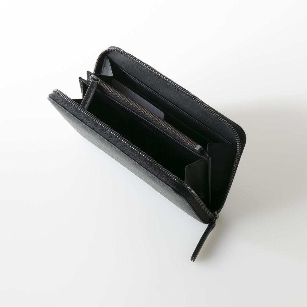 エンポリオアルマーニ EMPORIO ARMANI 長財布 PVCレザーカーフマーク柄ラウンド YEME49YTO2J【FITHOUSE ONLINE SHOP】