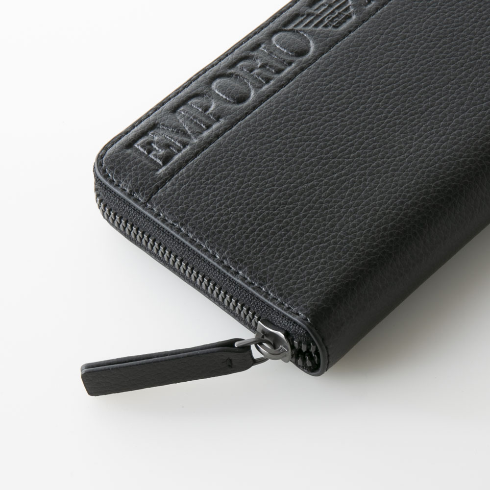 エンポリオアルマーニ EMPORIO ARMANI 長財布 ブラックロゴラウンド長 YEME49YTQ5J【FITHOUSE ONLINE SHOP】