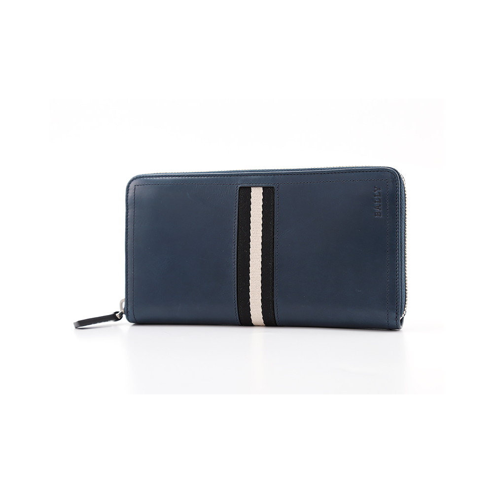 バリー【BALLY】財布 長財布　TALEN 465 DA.TE　トレスポラウンド長財布　メンズ　ネイビーブルー【FITHOUSE ONLINE SHOP】