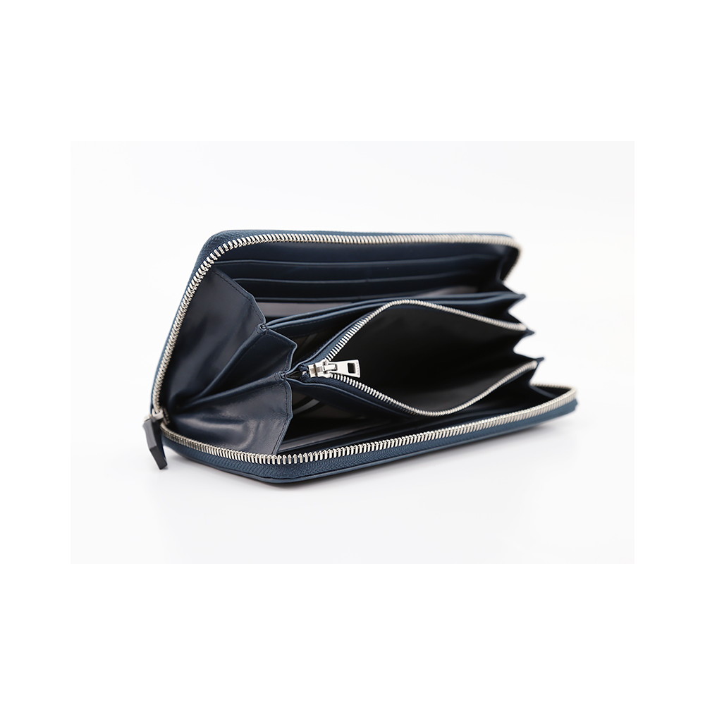 バリー【BALLY】財布 長財布　TALEN 465 DA.TE　トレスポラウンド長財布　メンズ　ネイビーブルー【FITHOUSE ONLINE SHOP】
