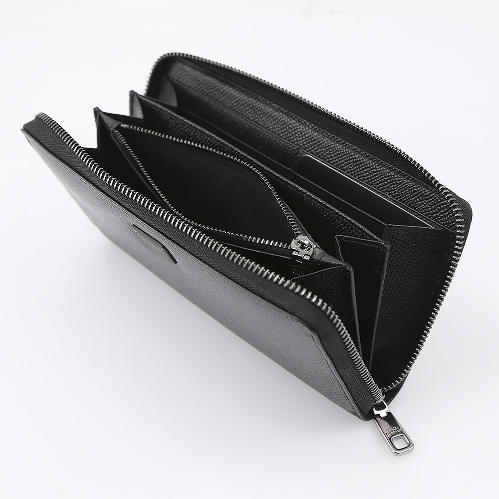 DOLCE&GABBANA ドルチェアンドガッバーナ ラウンド長財布 BP1672AI359/80999 ブラック【FITHOUSE ONLINE SHOP】