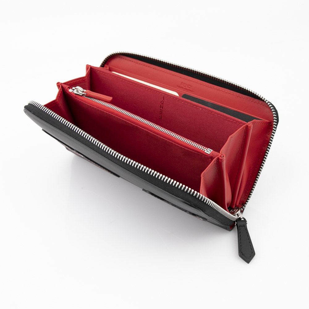 フェンディ FENDI 長財布 OCCHIO INDIA 7M0210-A72K FOP0N ブラック