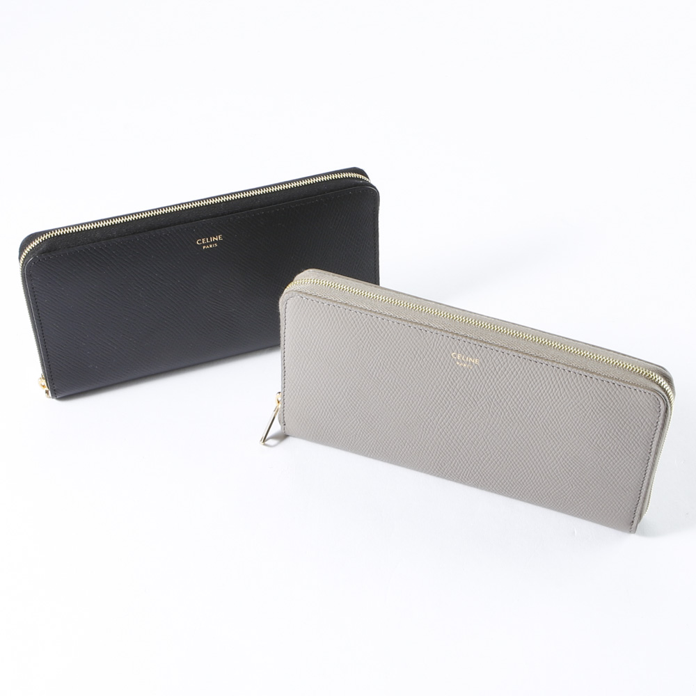 セリーヌ CELINE LG ZIPPED カーフラウンド長財布 10B55/3BEL ...