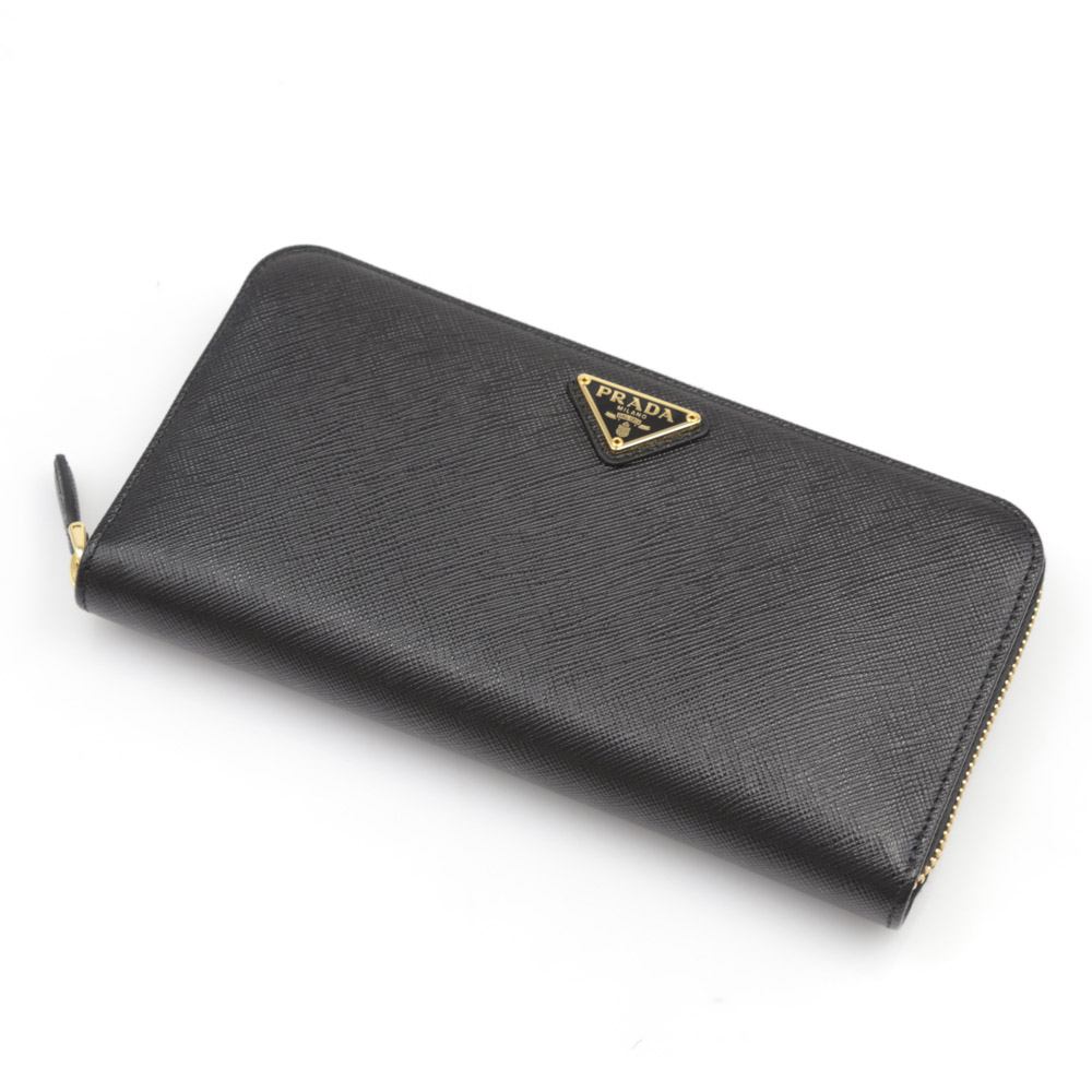 プラダ PRADA 長財布 SAF.TRIANGOLO/NERO 1ML506-QHH【FITHOUSE ONLINE ...