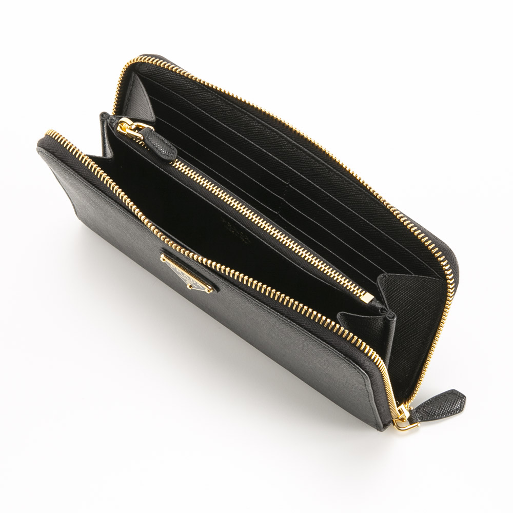 プラダ PRADA SAFFIANO TRIANGOLO ラウンド長財布 1ML506 QHH【FITHOUSE ONLINE SHOP】