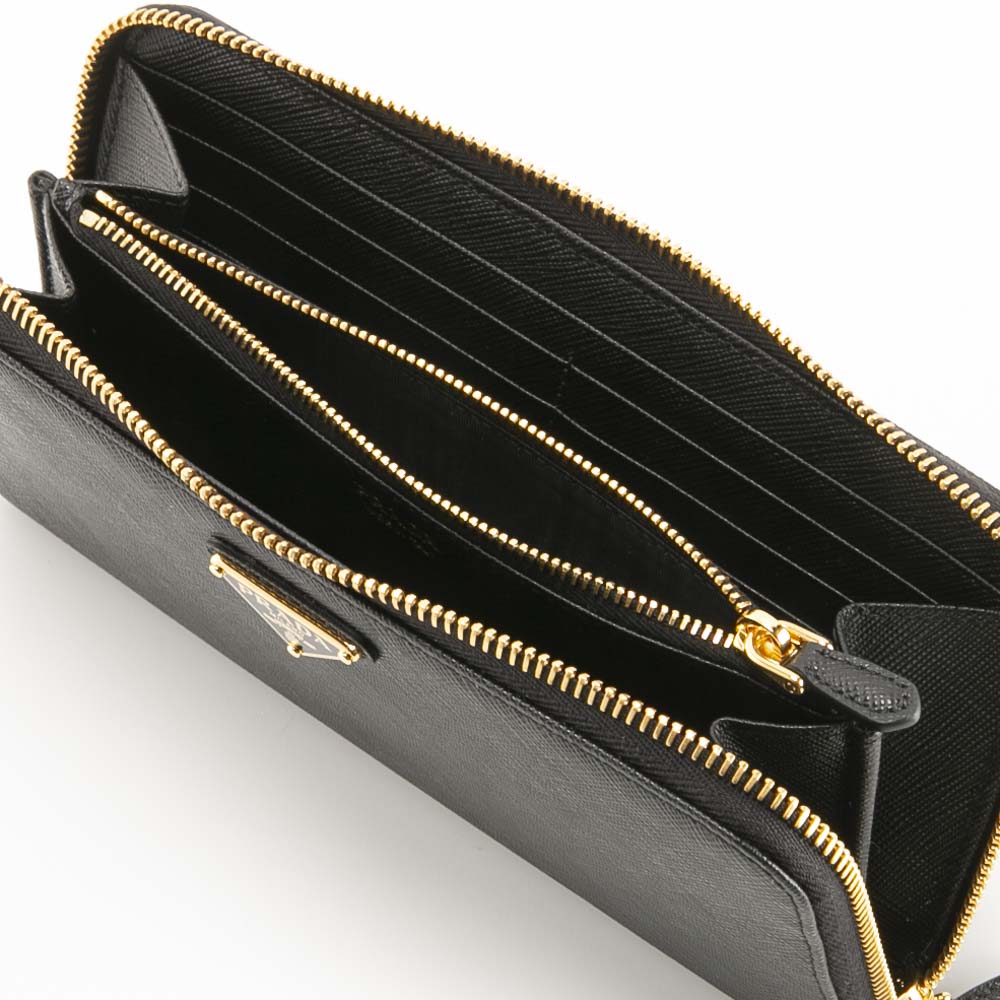 プラダ PRADA SAFFIANO TRIANGOLO ラウンド長財布 1ML506 QHH【FITHOUSE ONLINE SHOP】