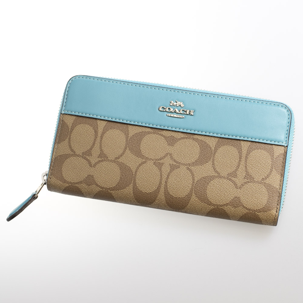 コーチ COACH ラウンド長財布 シグネチャーアコーディオンジップラウンド長 F76873【FITHOUSE ONLINE SHOP】