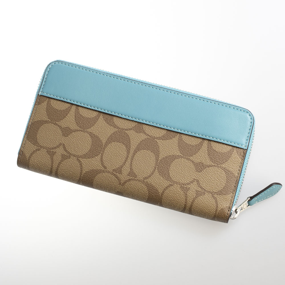 コーチ COACH ラウンド長財布 シグネチャーアコーディオンジップラウンド長 F76873【FITHOUSE ONLINE SHOP】