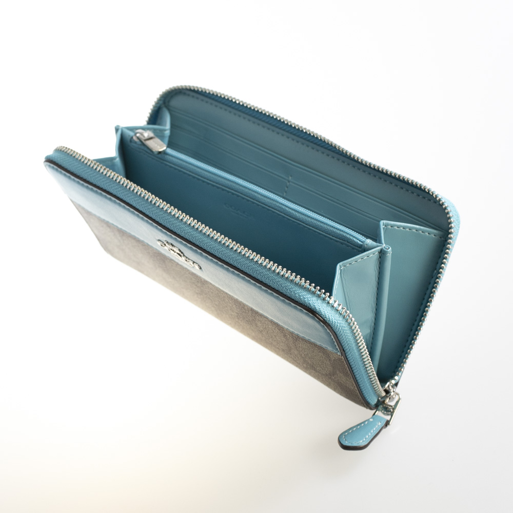 コーチ COACH ラウンド長財布 シグネチャーアコーディオンジップラウンド長 F76873【FITHOUSE ONLINE SHOP】