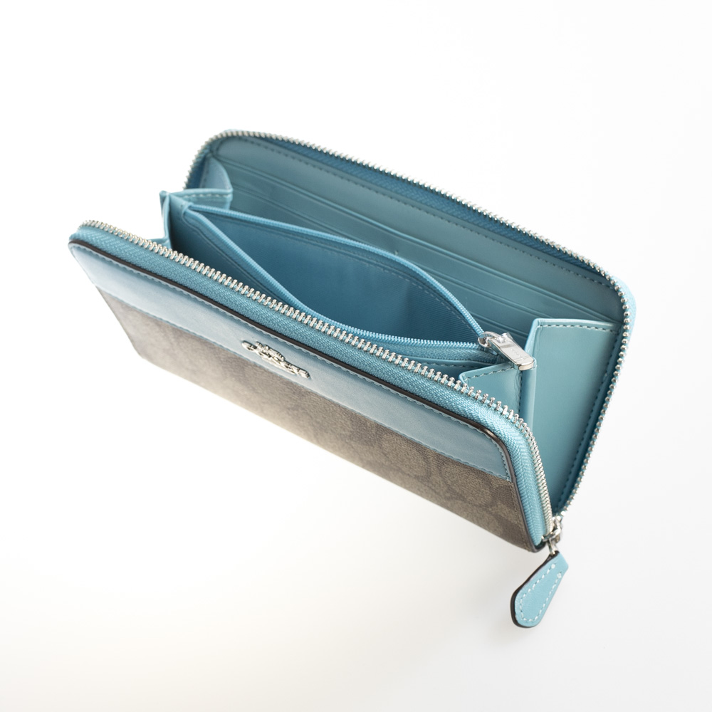 コーチ COACH ラウンド長財布 シグネチャーアコーディオンジップラウンド長 F76873【FITHOUSE ONLINE SHOP】