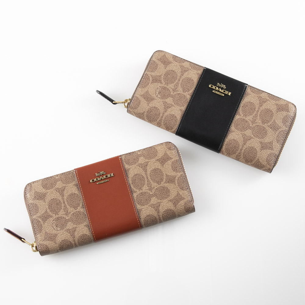 コーチ COACH ラウンド長財布 PVCシグネチャーラウンド長 73739