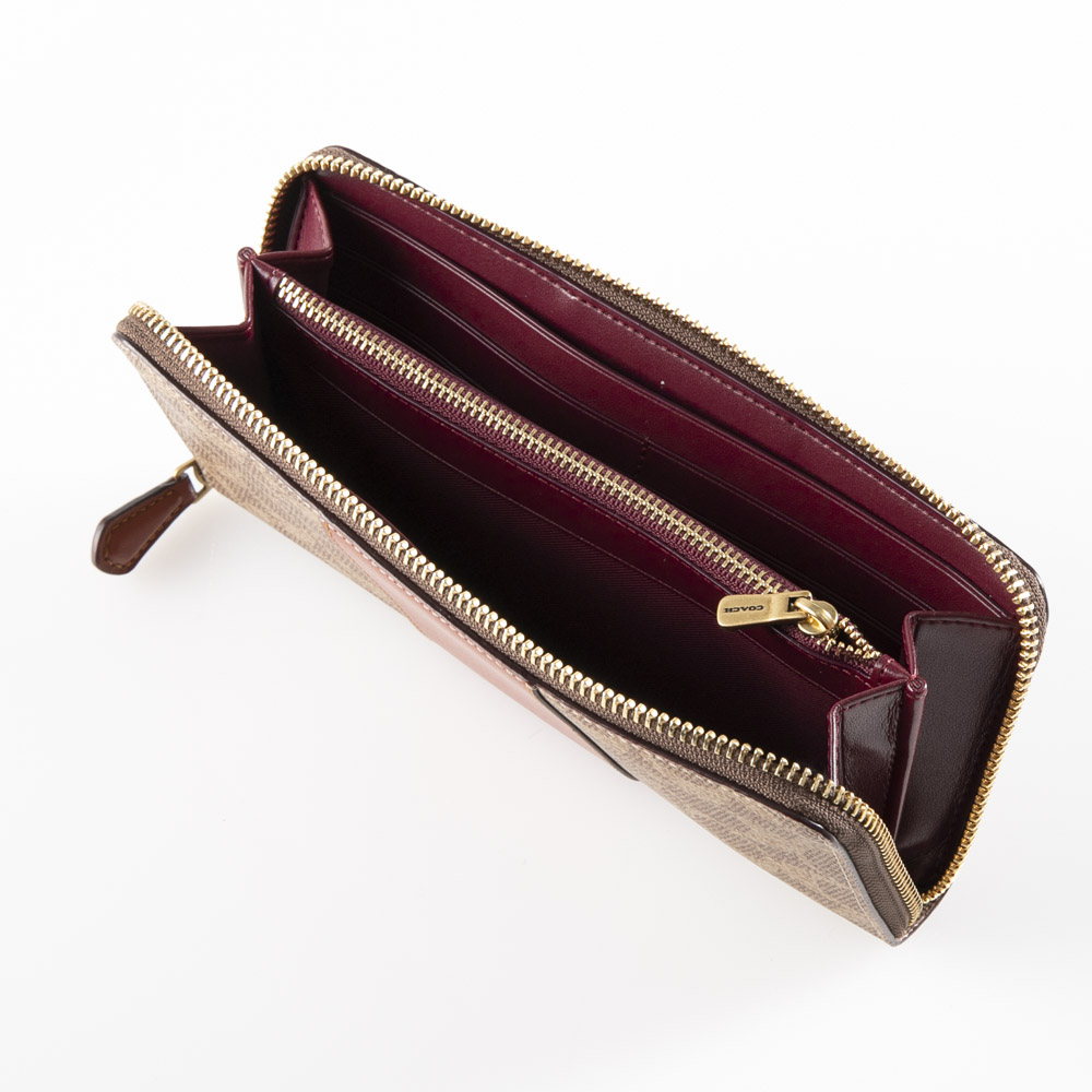 コーチ COACH ラウンド長財布 PVCシグネチャーラウンド長 73739【FITHOUSE ONLINE SHOP】
