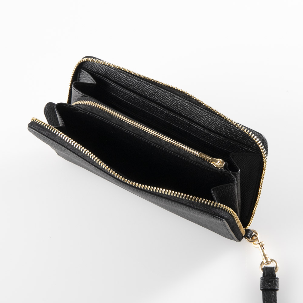 コーチ COACH ラウンド長財布 ペブルレザーアコーディオンラウンド長リストレット 76517【FITHOUSE ONLINE SHOP】