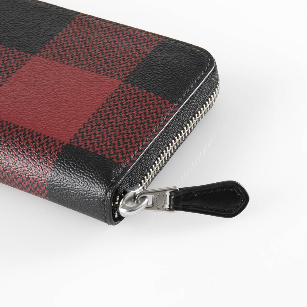 コーチ COACH 長財布 バッファローチェックプリントラウンド C2135【FITHOUSE ONLINE SHOP】