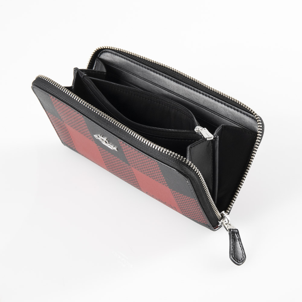 コーチ COACH 長財布 バッファローチェックプリントラウンド C2135【FITHOUSE ONLINE SHOP】