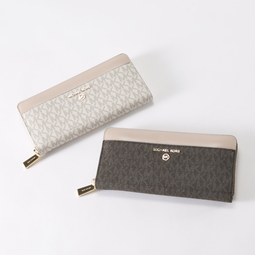 マイケルコース MICHAEL KORS 長財布 JET SET CHARM MK SIG PVCラウンド長 32T0GT9E8B【FITHOUSE ONLINE SHOP】