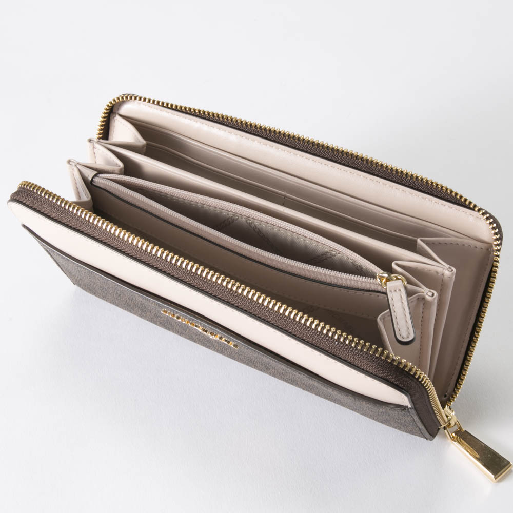 マイケルコース MICHAEL KORS 長財布 JET SET CHARM MK SIG PVCラウンド長 32T0GT9E8B【FITHOUSE ONLINE SHOP】