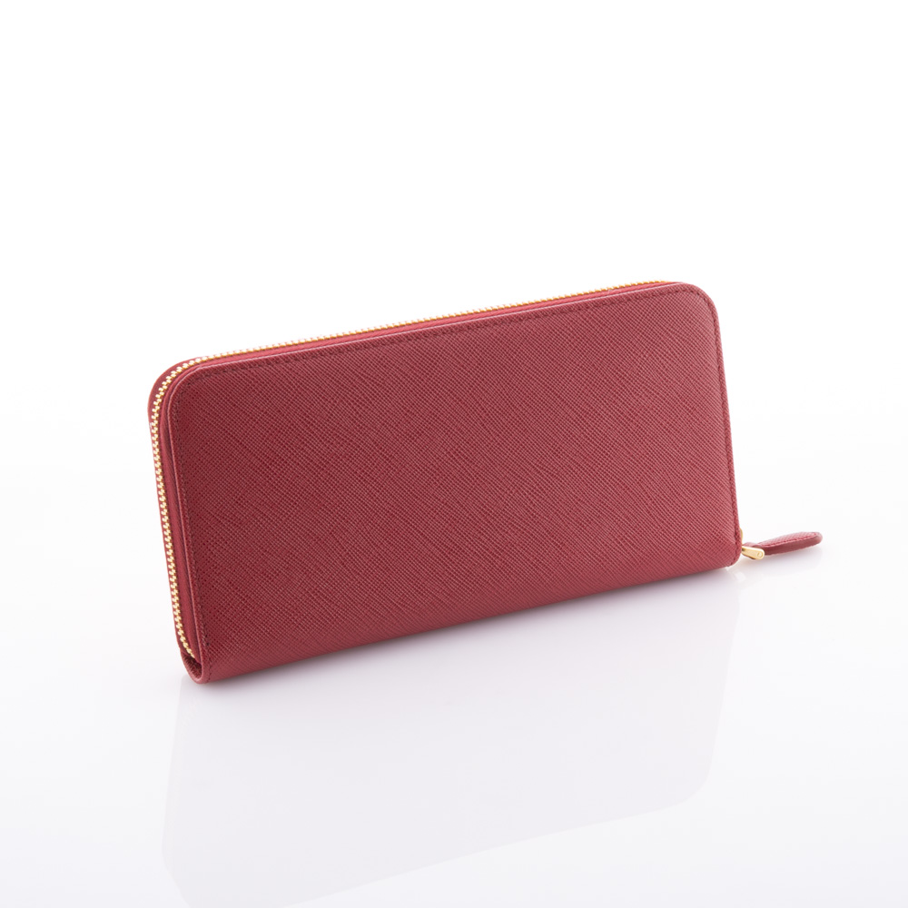 プラダ PRADA 長財布 SAF.TRIANGOLO ラウンド/FUOCO 1ML506-QHH