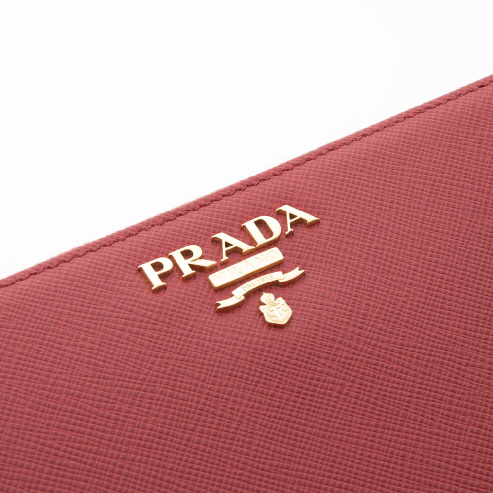 プラダ PRADA SAF.MET ORO サフィアーノメタルオロ ラウンド長財布 1ML506 QWA【FITHOUSE ONLINE SHOP】