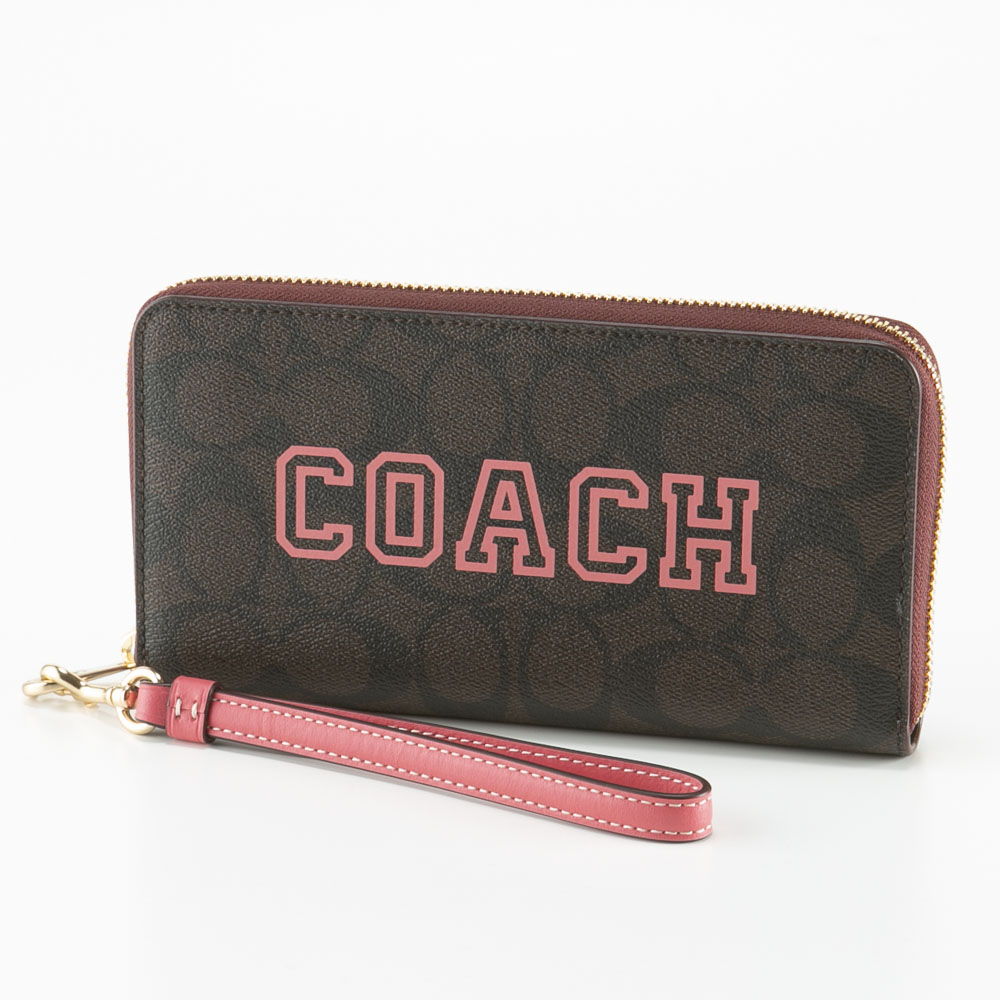 コーチ COACH 長財布 シグネチャー ヴァーシティ ラウンド リストレット CB856【FITHOUSE ONLINE SHOP】