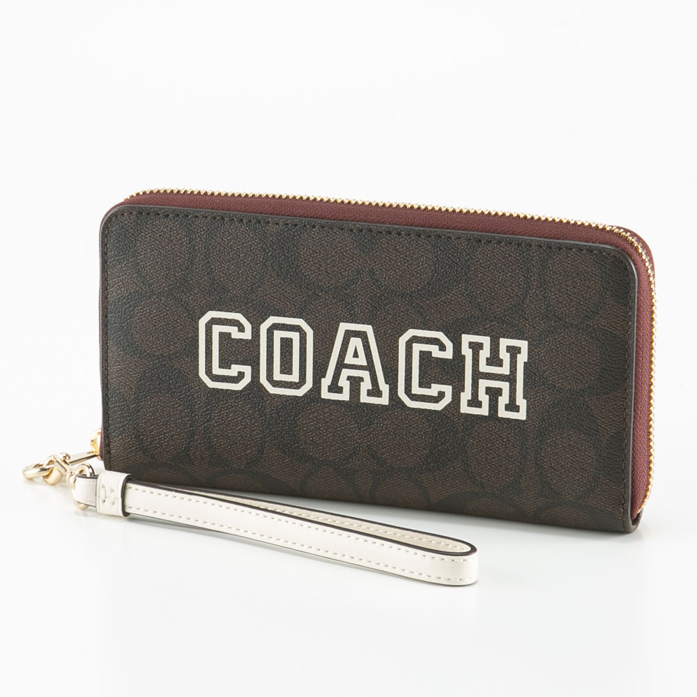 コーチ COACH 長財布 シグネチャー ヴァーシティ ラウンド リストレット CB856【FITHOUSE ONLINE SHOP】
