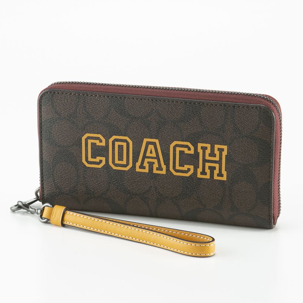 コーチ COACH 長財布 シグネチャー ヴァーシティ ラウンド リストレット CB856【FITHOUSE ONLINE SHOP】
