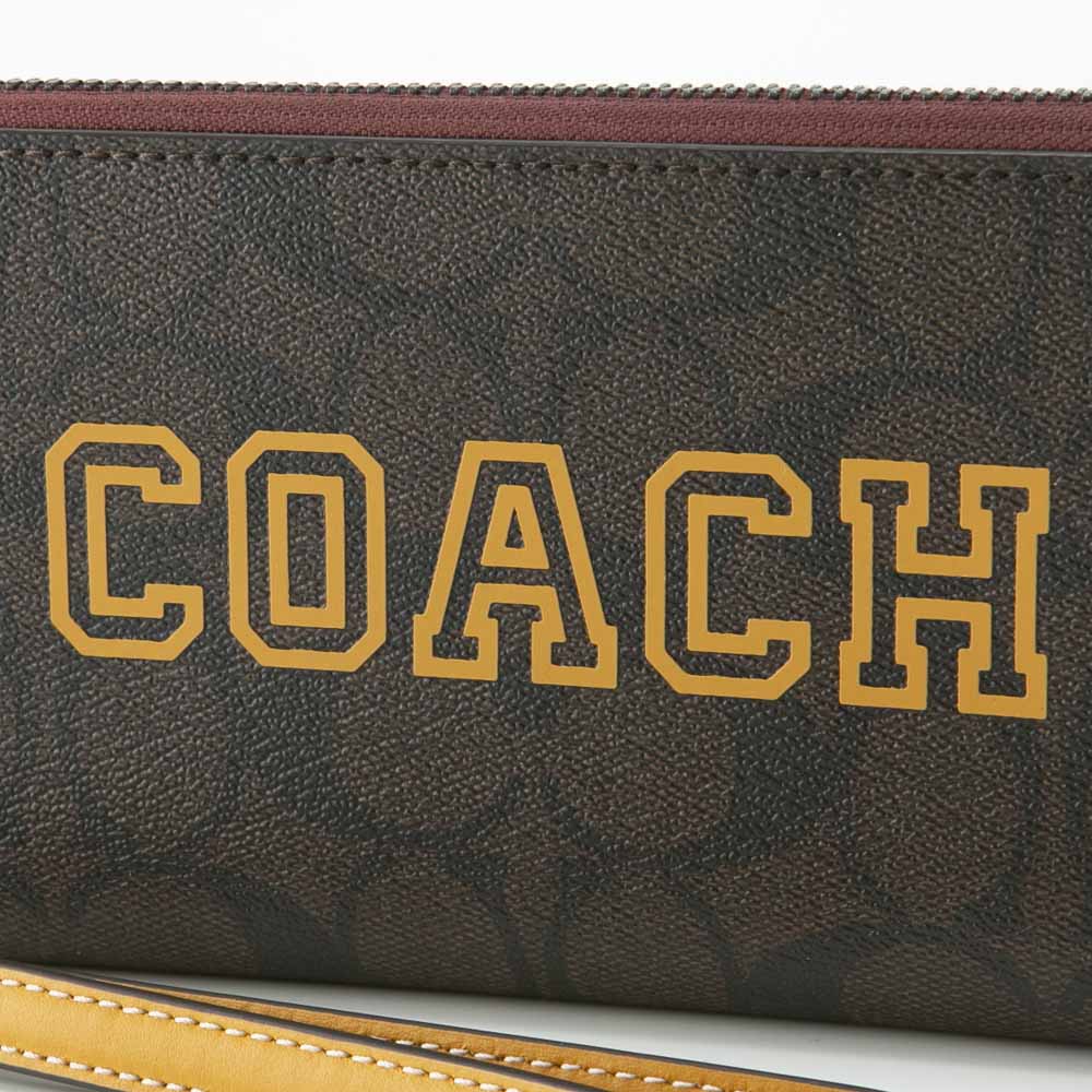 コーチ COACH 長財布 シグネチャー ヴァーシティ ラウンド リストレット CB856【FITHOUSE ONLINE SHOP】
