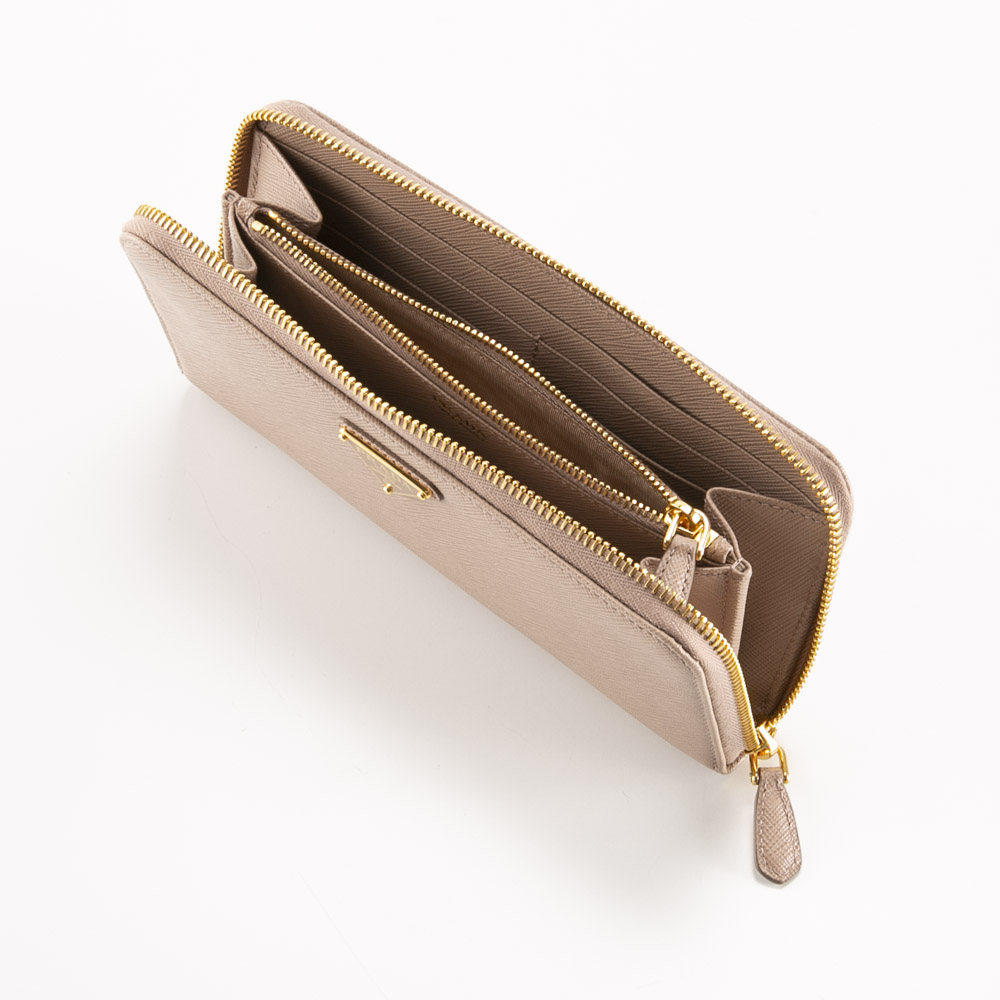 プラダ PRADA SAFFIANO TRIANGOLO ラウンド長財布 1ML506 QHH【FITHOUSE ONLINE SHOP】
