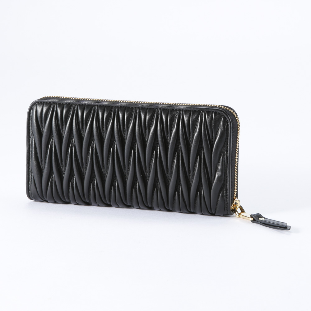 ミュウミュウ miumiu MATELASSE ラウンド長財布 5ML506-N88【FITHOUSE ミュウミュウ miumiu MATELASSE ラウンド長財布 5ML506-N88【FITHOUSE