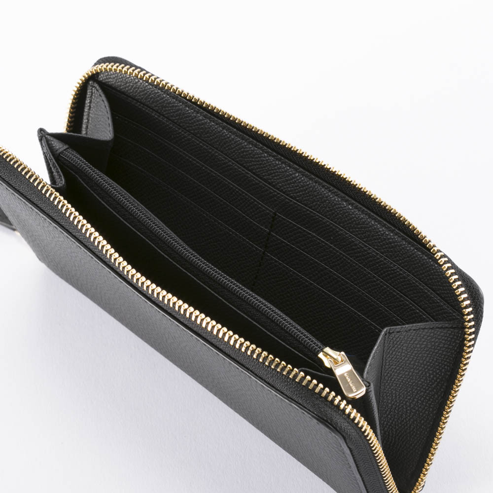 COACH OUTLET コーチアウトレット ポリッシュドレザーラウンド長 F16612/IMBLK ブラック【FITHOUSE ONLINE SHOP】