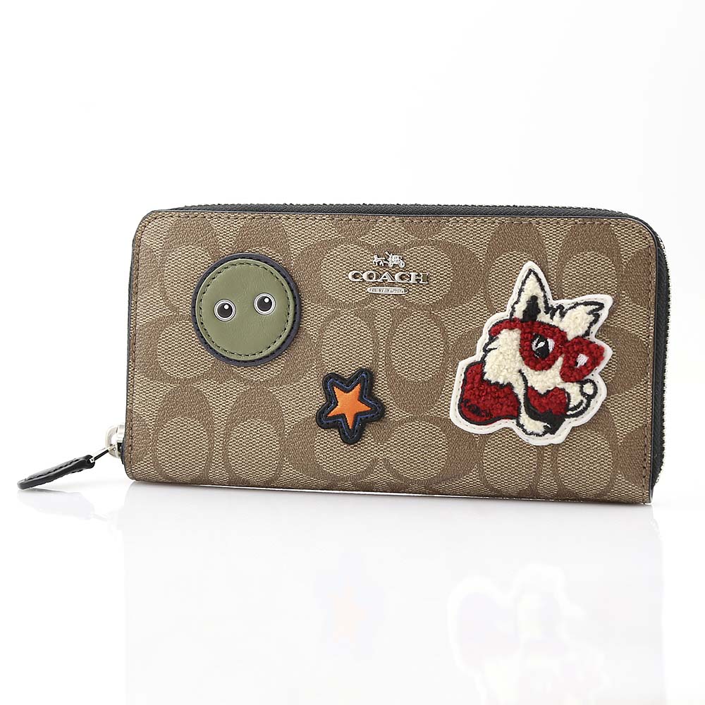 コーチ COACH 長財布 ヴァーシティパッチワークラウンド F20967【FITHOUSE ONLINE SHOP】