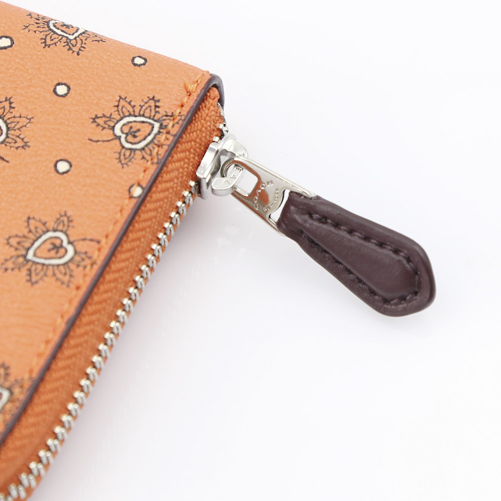 COACH OUTLET コーチアウトレット フラワーバンドルラウンド長財布 F11881/SV/OU オレンジ【FITHOUSE ONLINE SHOP】