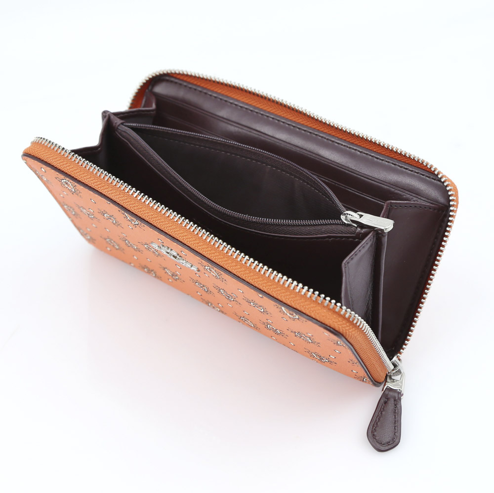 COACH OUTLET コーチアウトレット フラワーバンドルラウンド長財布 F11881/SV/OU オレンジ【FITHOUSE ONLINE SHOP】