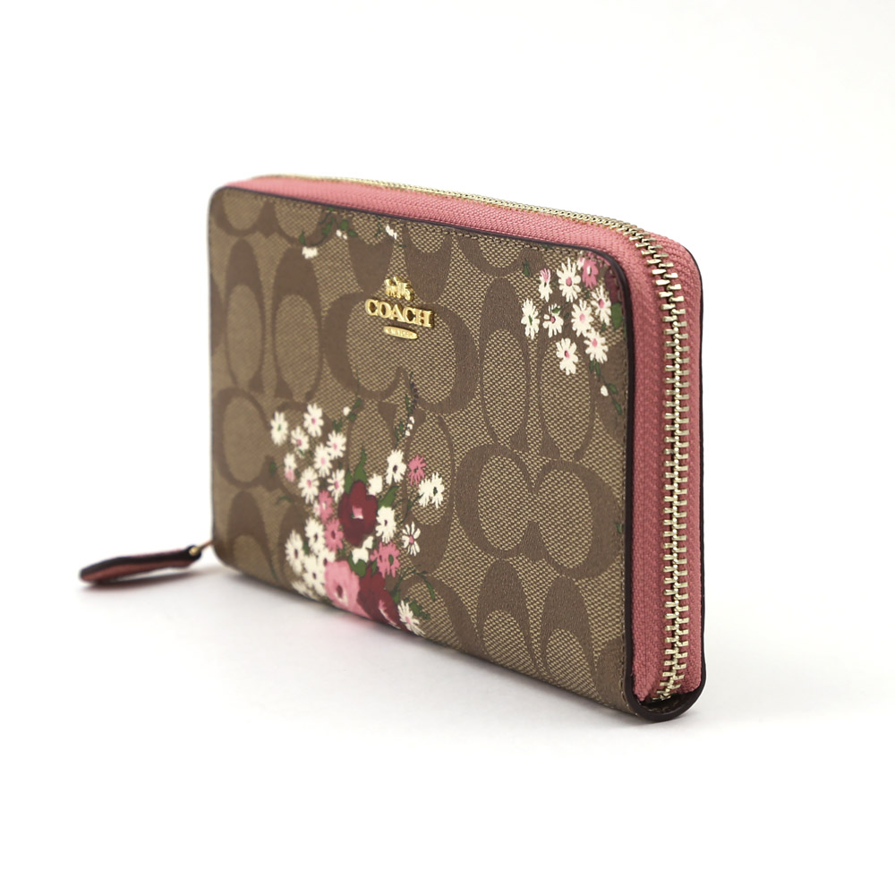 COACH OUTLET コーチアウトレット フローラルプリントラウンド長財布 F29931/IMLGQ ベージュ／コンビ【FITHOUSE ONLINE SHOP】