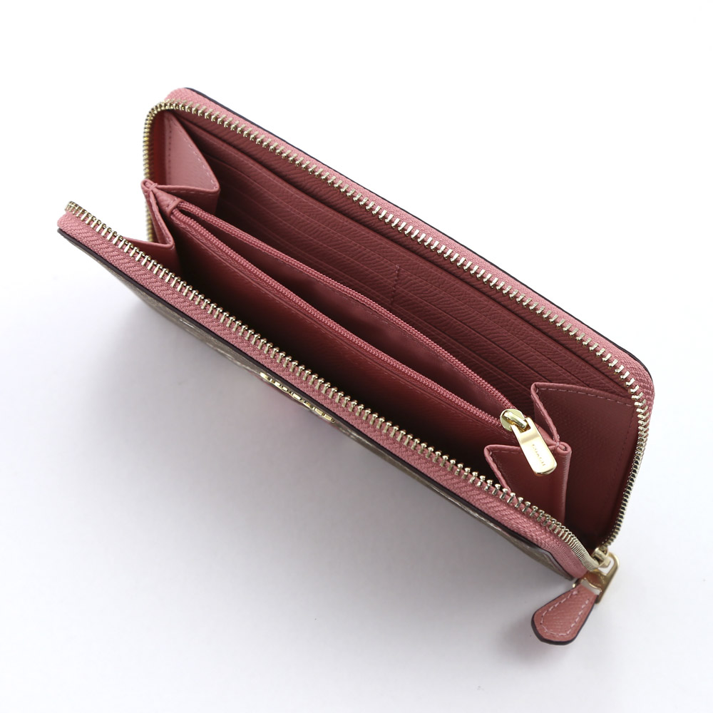 COACH OUTLET コーチアウトレット フローラルプリントラウンド長財布 F29931/IMLGQ ベージュ／コンビ【FITHOUSE ONLINE SHOP】