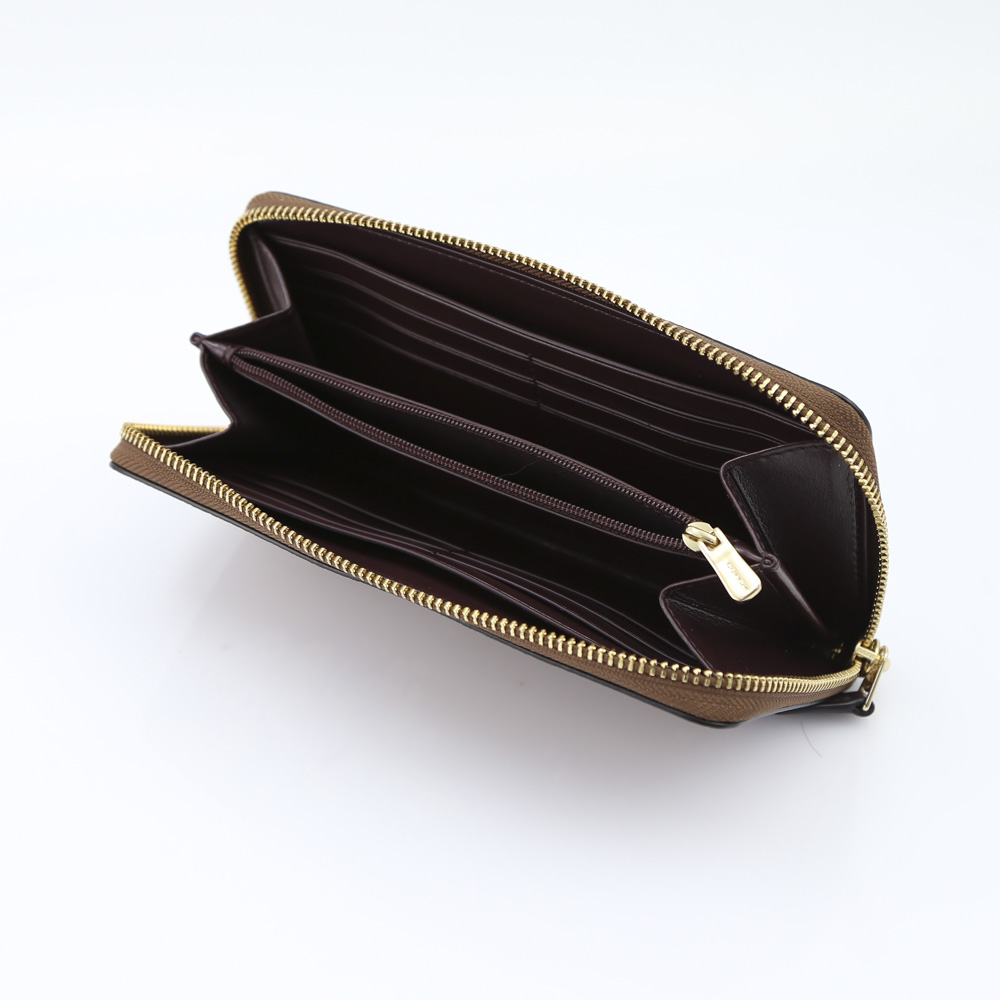 COACH OUTLET コーチアウトレット シグネメドレーブーケラウンド長財布  F31572/IME7V ベージュ／コンビ【FITHOUSE ONLINE SHOP】