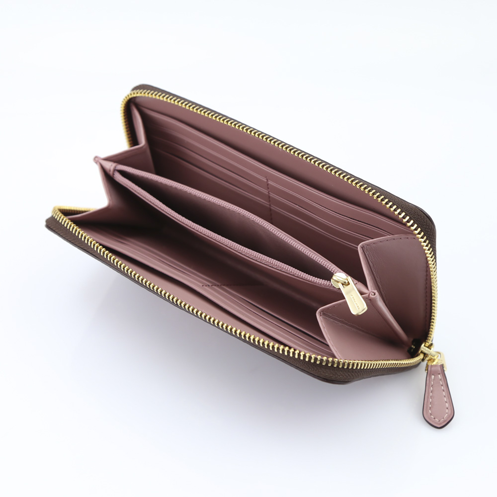 COACH OUTLET コーチアウトレット シグネメドレーブーケラウンド長財布  F31572/IME7V ベージュ／コンビ【FITHOUSE ONLINE SHOP】